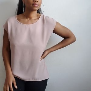 Three Hearts Soft Pink Hi-Lo Blouse